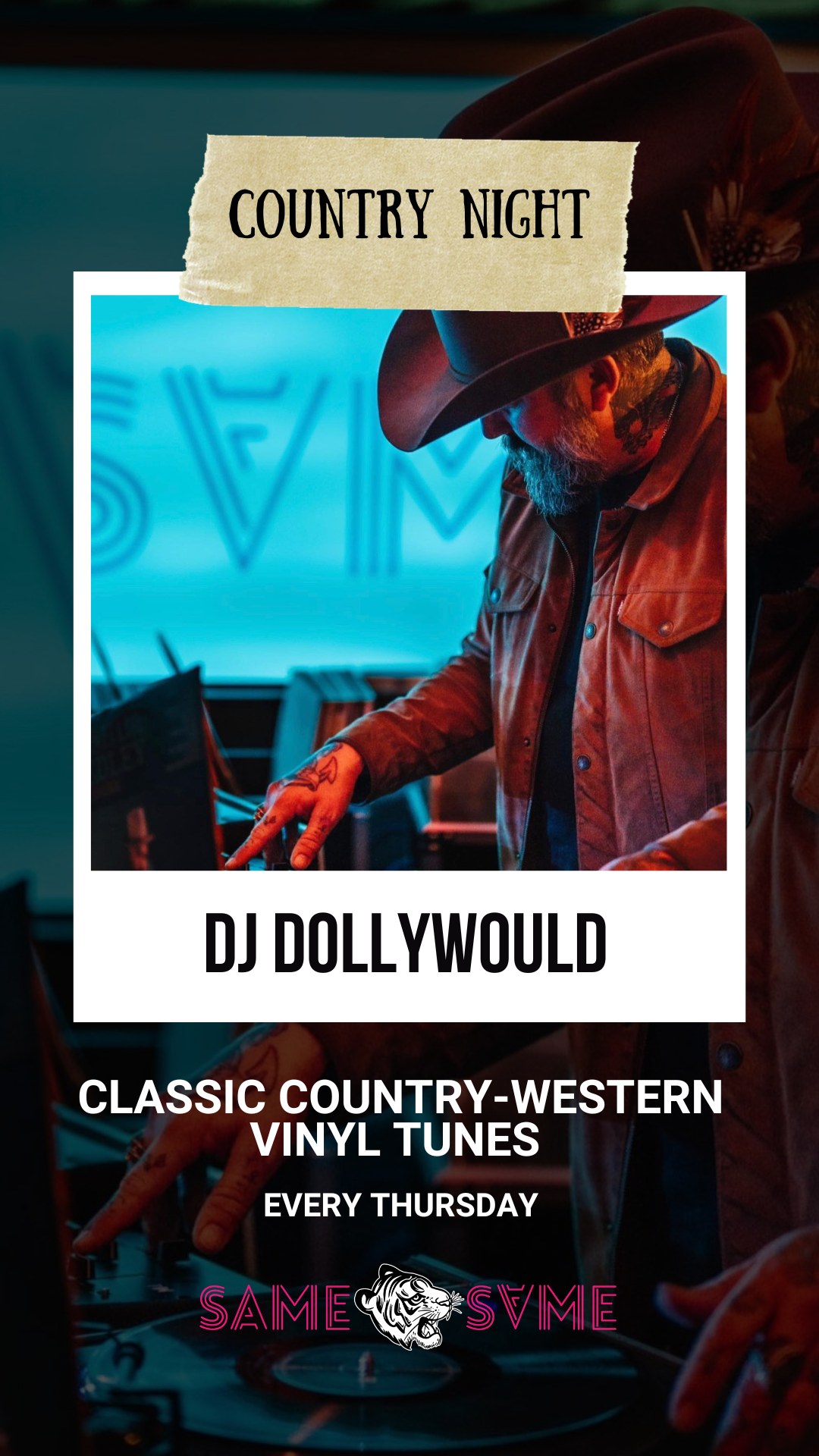 Carlsbad Country Music Night with DJ DollyWould at Same Same inside Village Faire