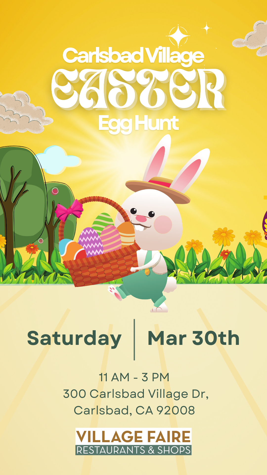 Easter Egg Hunt in Carlsbad Village, CA 2024