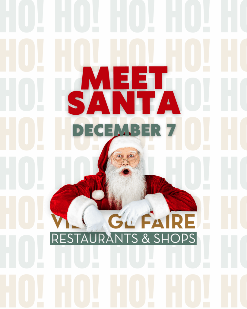 Village Faire Santa Photos flyer